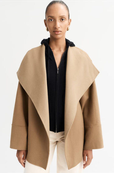 Double Faced Coat - Camel-Jacket & Outwear-Soft Goat-Debs Boutique